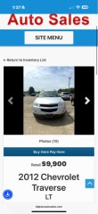 Image for 2012 Chevrolet Traverse LT ID: 6357869