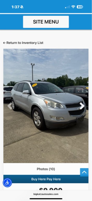 2012 Chevrolet Traverse Image 9