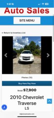 Image for 2010 Chevrolet Traverse LS ID: 6712380