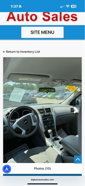 2010 Chevrolet Traverse Image 6