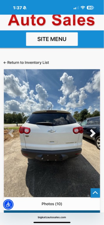 2010 Chevrolet Traverse Image 7