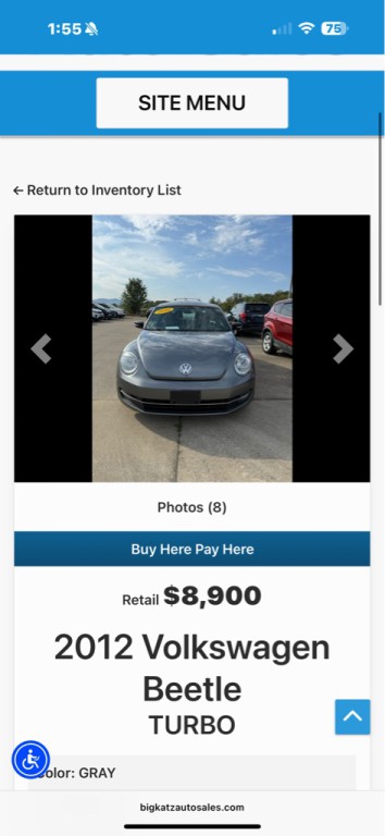2012 Volkswagen Beetle Image 1