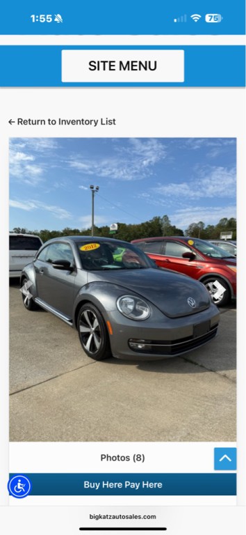 2012 Volkswagen Beetle Image 8