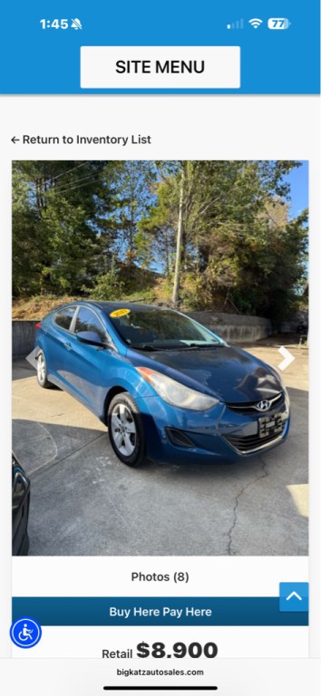 2013 Hyundai Elantra Image 8