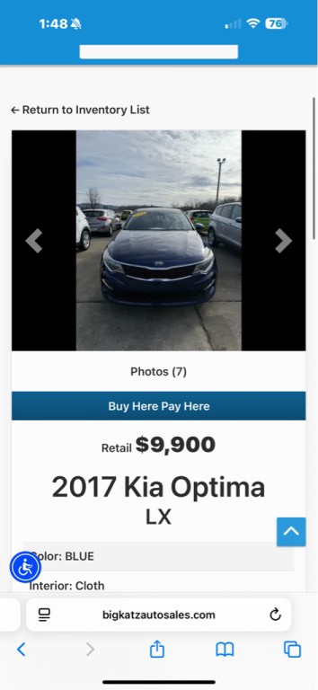 2017 Kia Optima Image 1