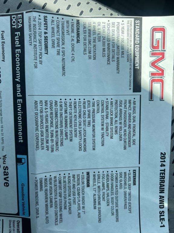 2014 GMC Terrain Image 26