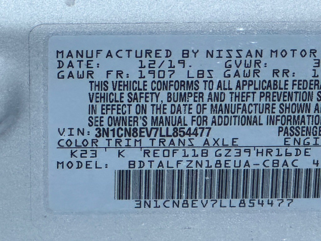 2020 Nissan Versa Image 35