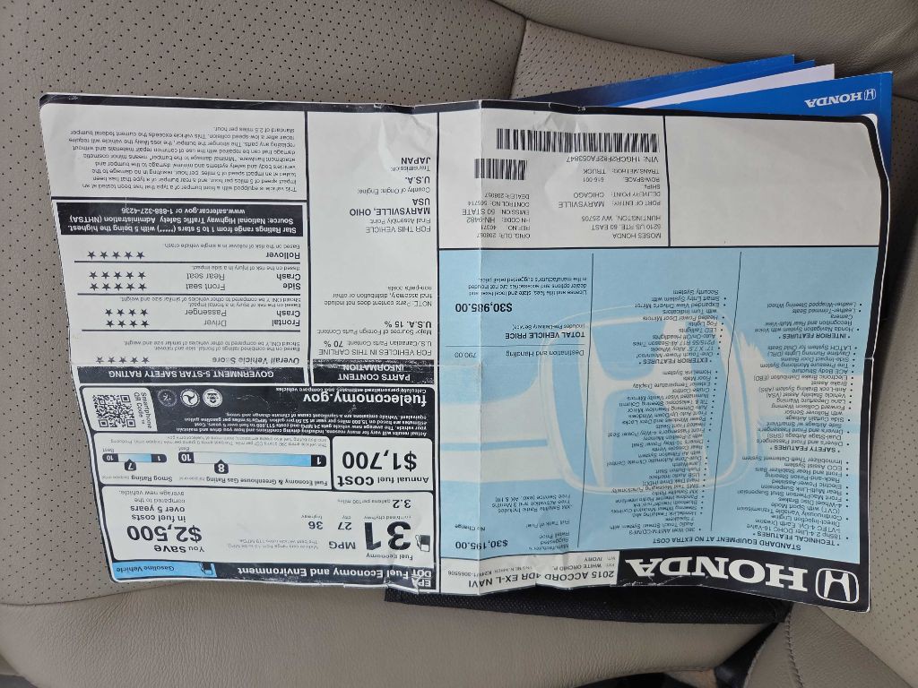 2015 Honda Accord Image 38