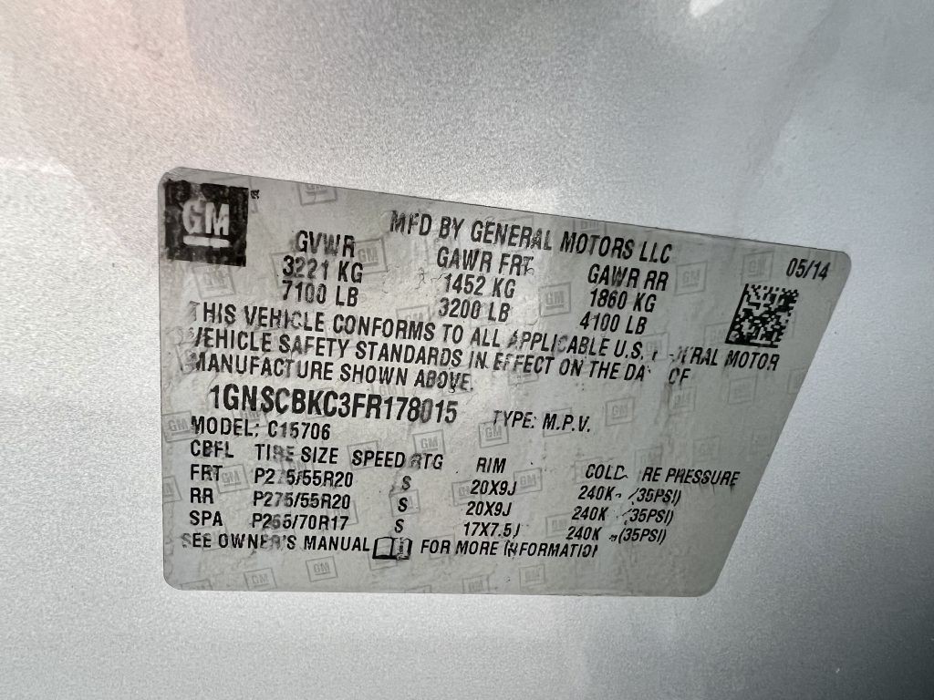 2015 Chevrolet Tahoe Image 18