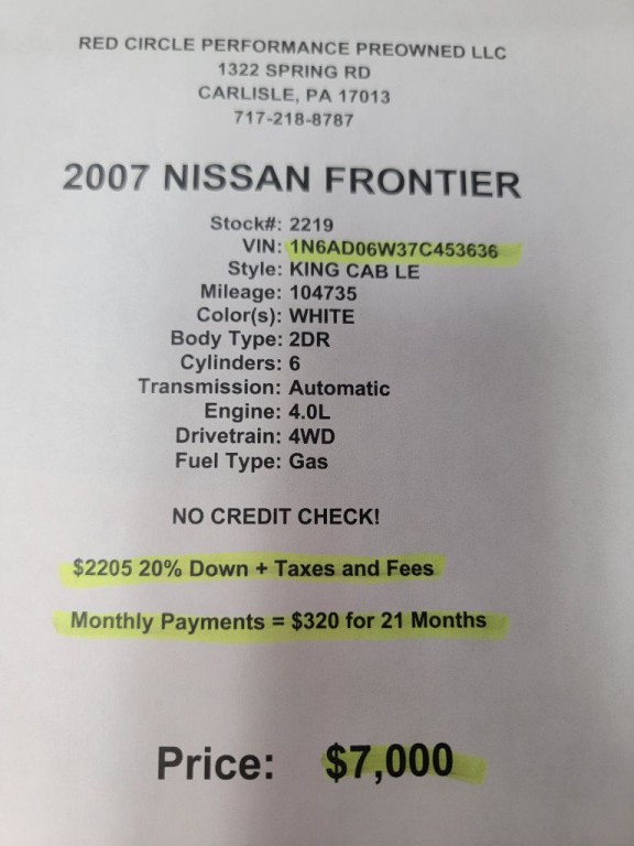 2007 Nissan Frontier Image 6