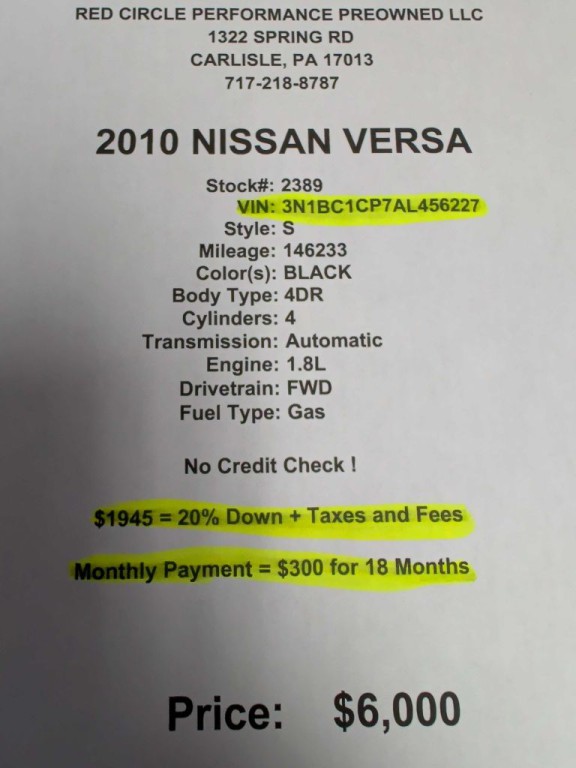 2010 Nissan Versa Image 7