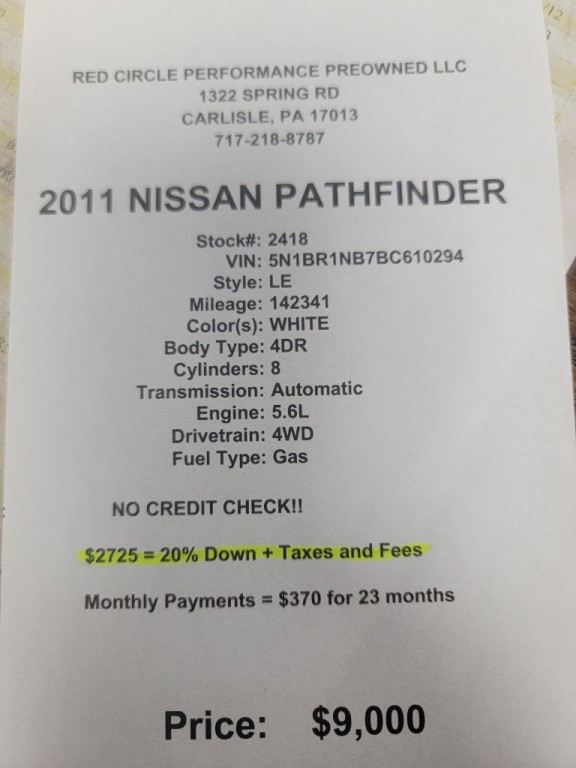 2011 Nissan Pathfinder Image 7