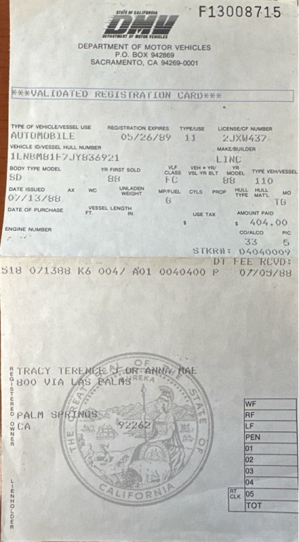 1988 Lincoln Town Car Image 51