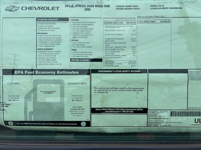 2012 Chevrolet Express Image 9