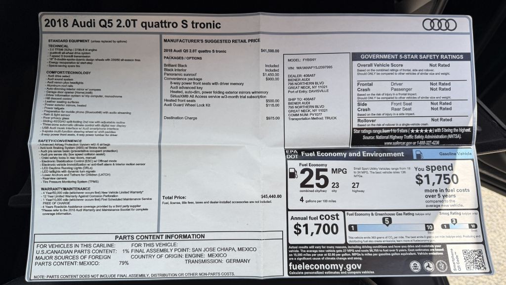 2018 Audi Q5 Image 18