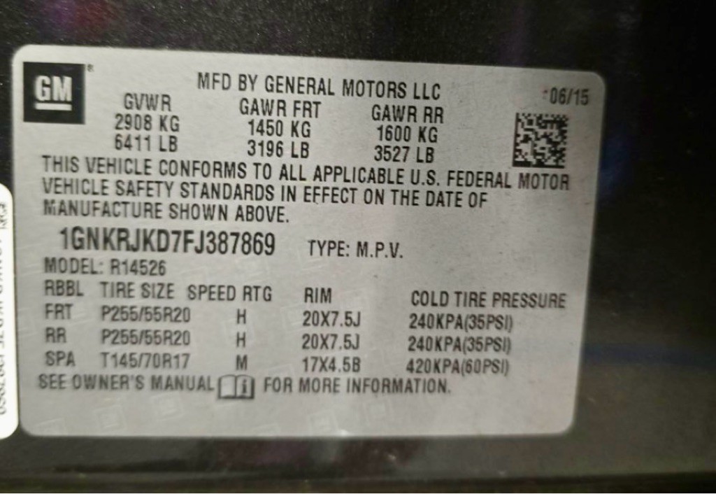 2015 Chevrolet Traverse Image 62