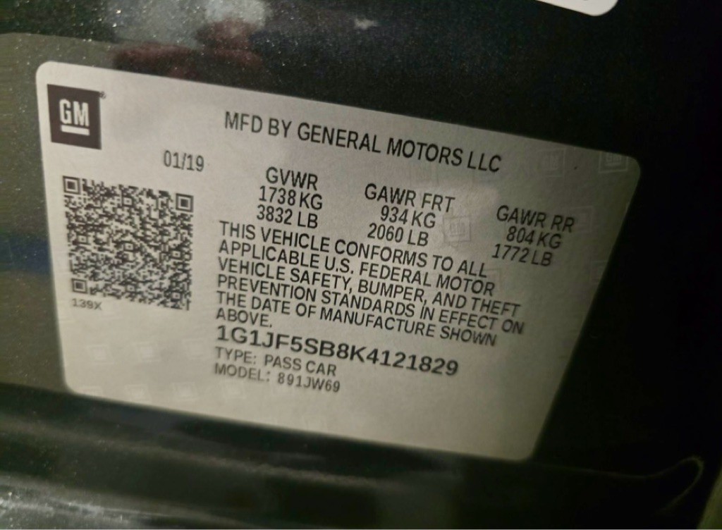 2019 Chevrolet Sonic Image 55