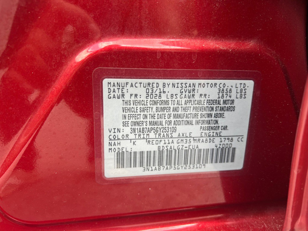 2016 Nissan Sentra Image 39
