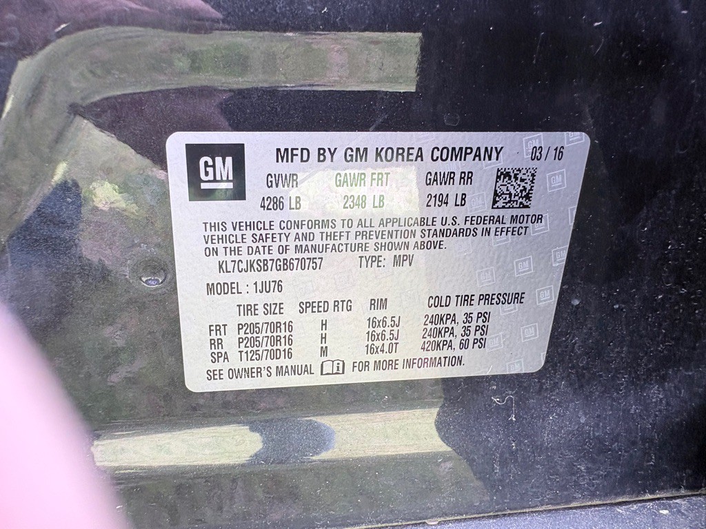 2016 Chevrolet Trax Image 59