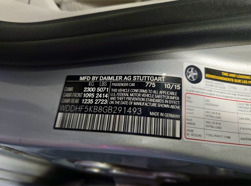 2016 Mercedes-Benz E-Class Image 17