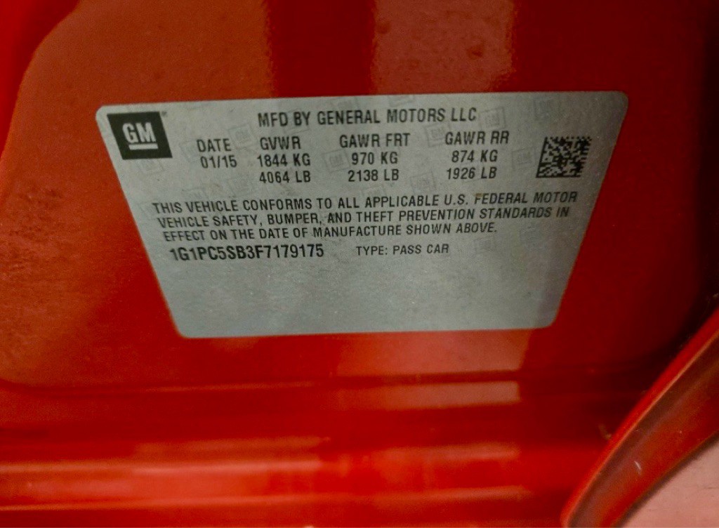 2015 Chevrolet Cruze Image 15