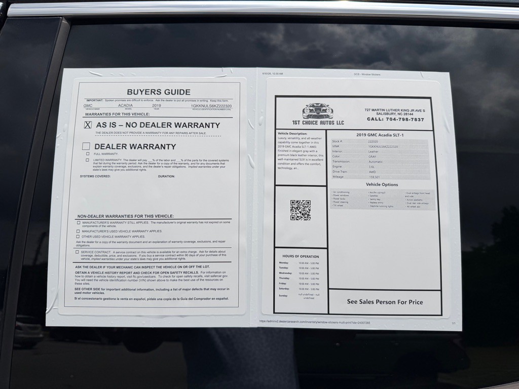 2019 GMC Acadia Image 16
