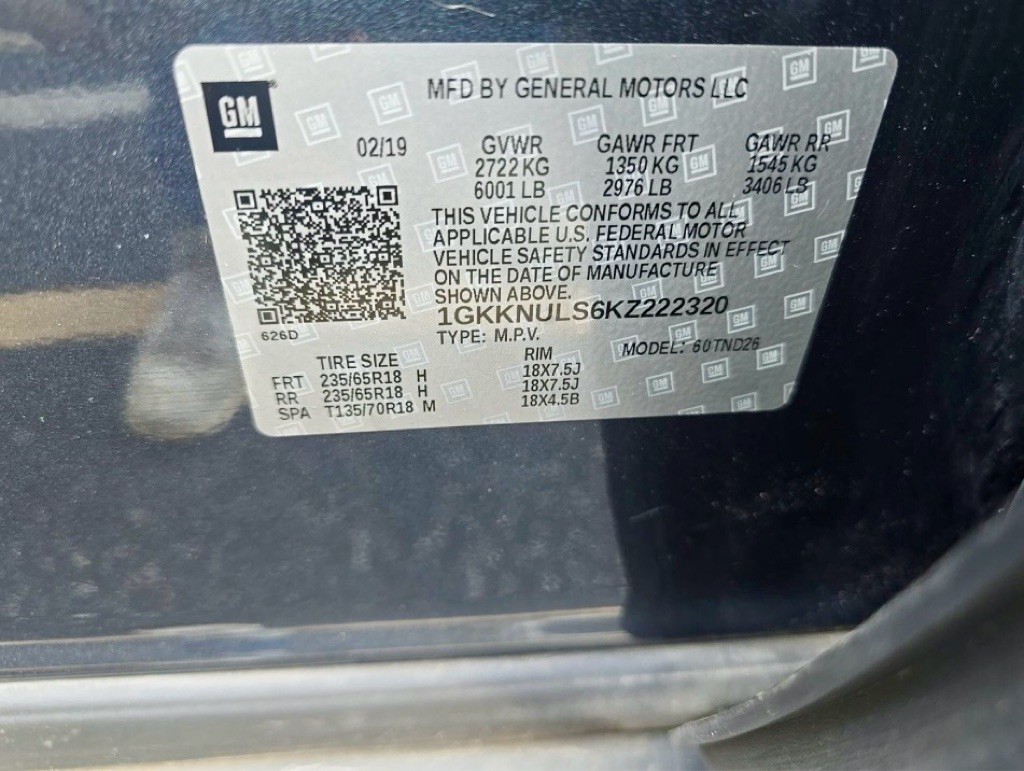 2019 GMC Acadia Image 77