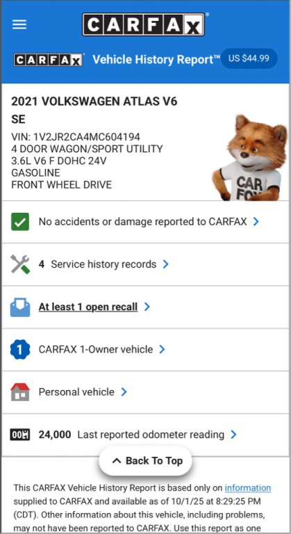 2021 Volkswagen Atlas Image 20