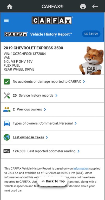 2019 Chevrolet Express Image 20