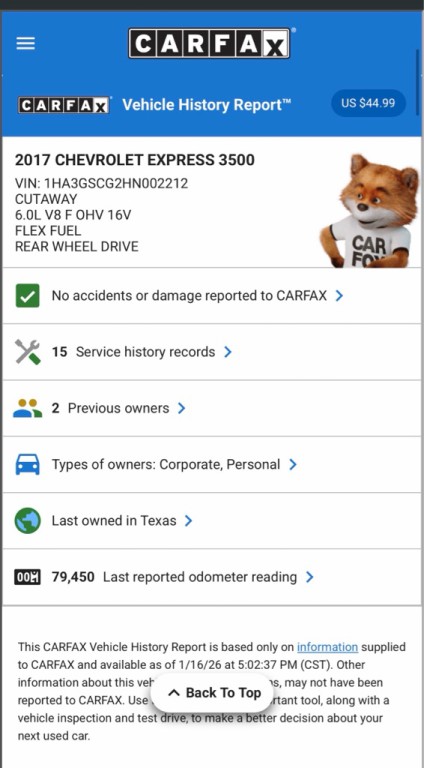 2017 Chevrolet Express Image 20