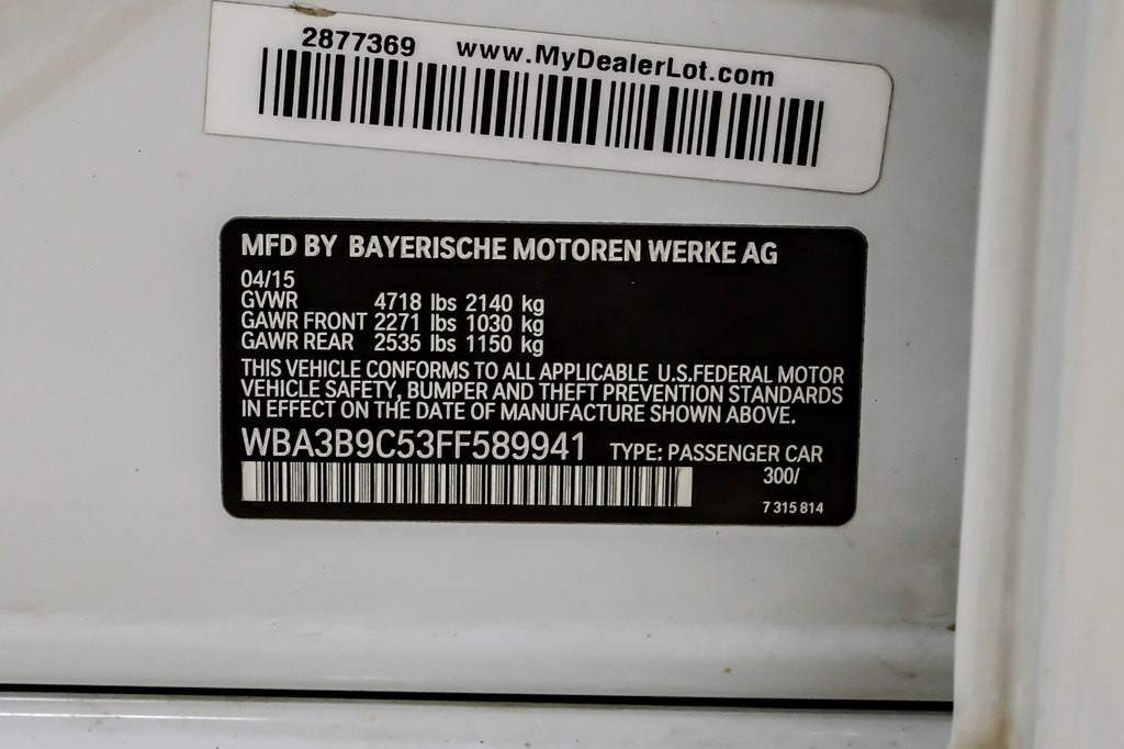 2015 BMW 3 Series Image 54