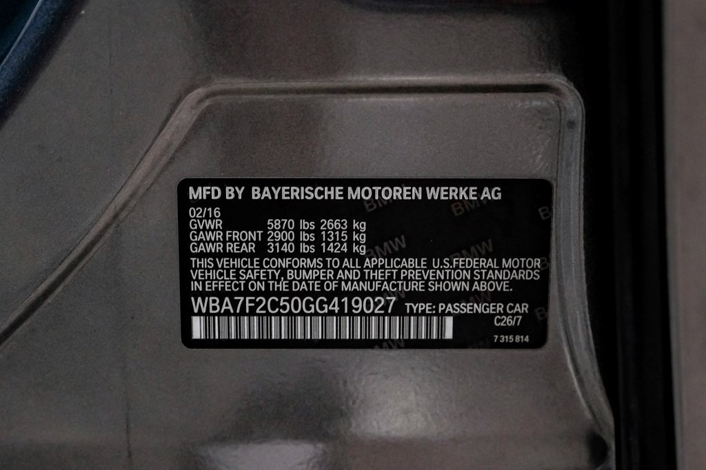 2016 BMW 7 Series Image 54