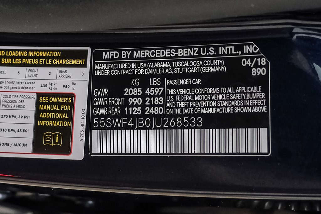 2018 Mercedes-Benz C-Class Image 61