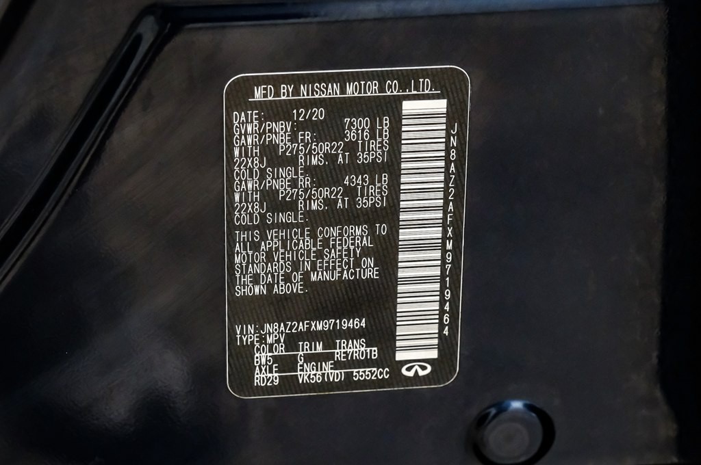 2021 INFINITI QX80 Image 67
