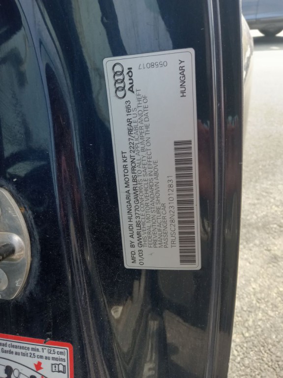2003 Audi TT Image 21