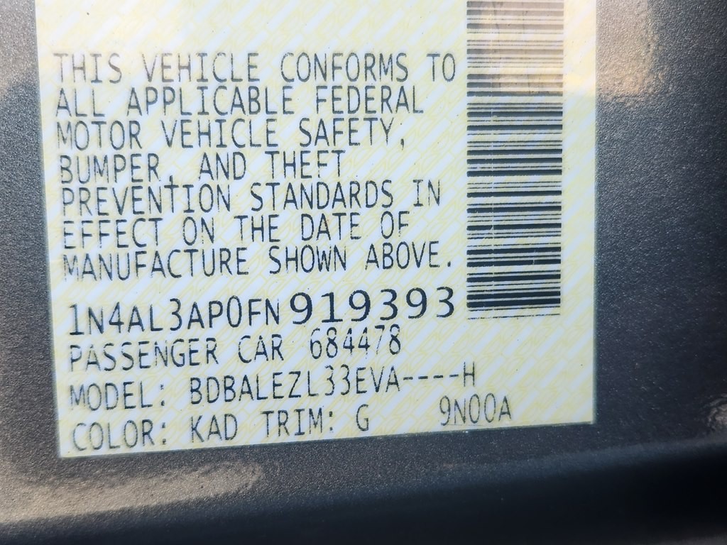 2015 Nissan Altima Image 14