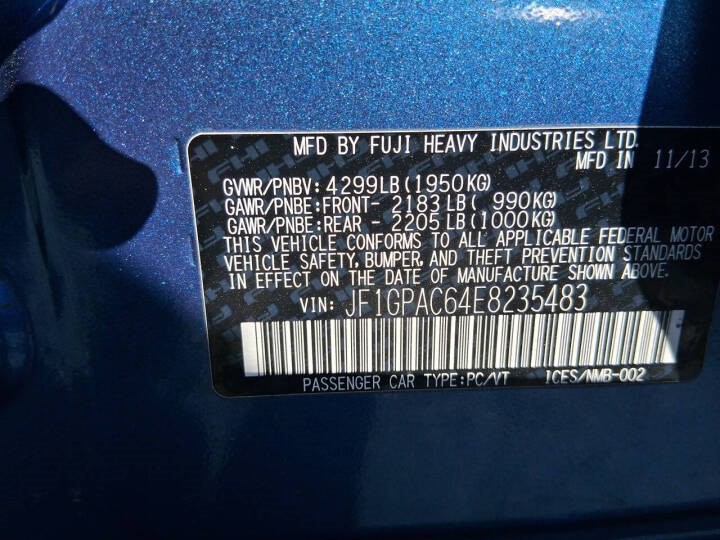 2014 Subaru Impreza Image 15