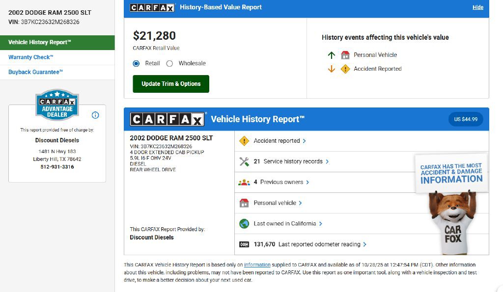 2002 Dodge Ram 2500 Image 15