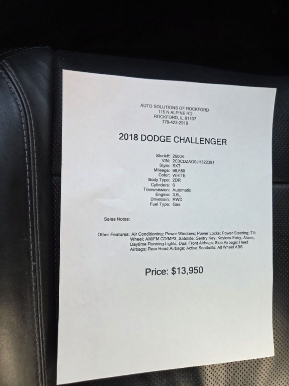 2018 Dodge Challenger Image 22