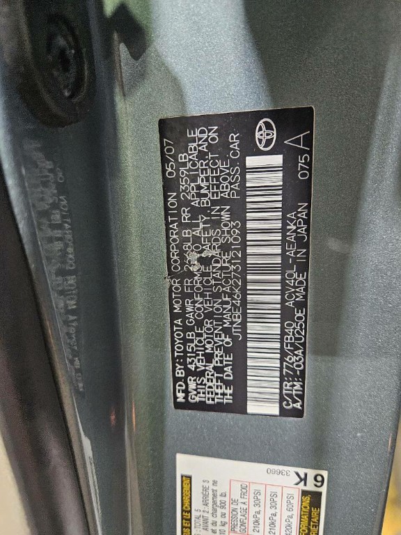 2007 Toyota Camry Image 16