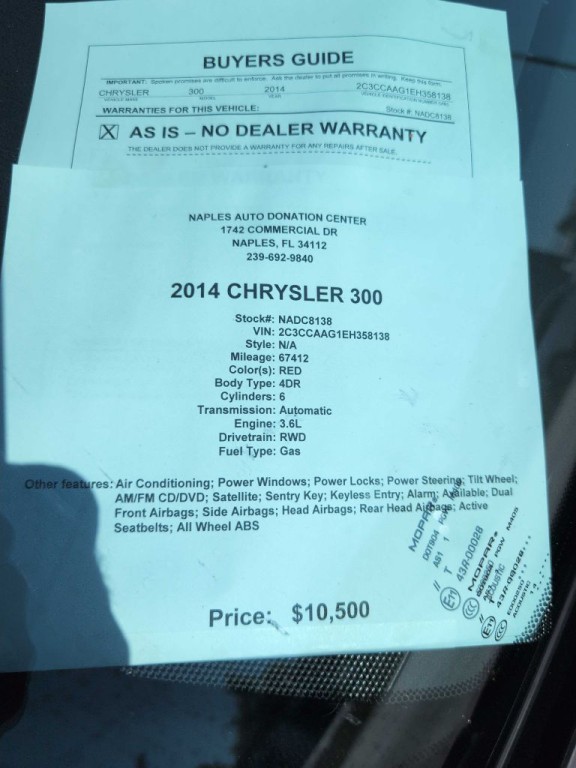 2014 Chrysler 300 Image 11