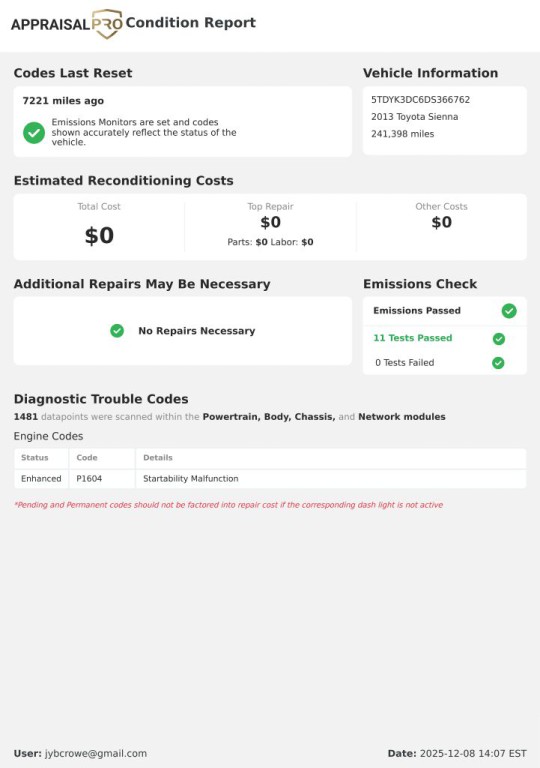 2013 Toyota Sienna Image 12