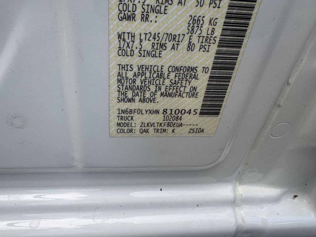 2017 Nissan NV Image 20