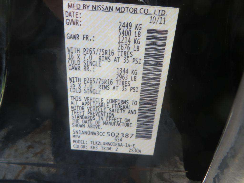 2012 Nissan Xterra Image 30