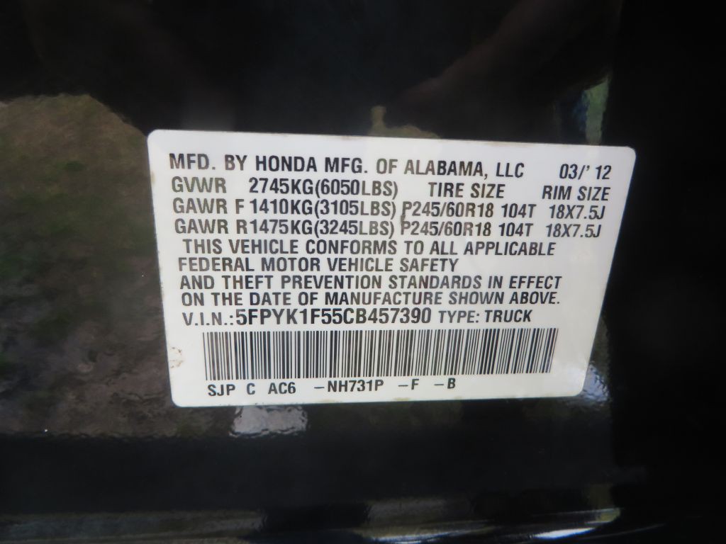 2012 Honda Ridgeline Image 28