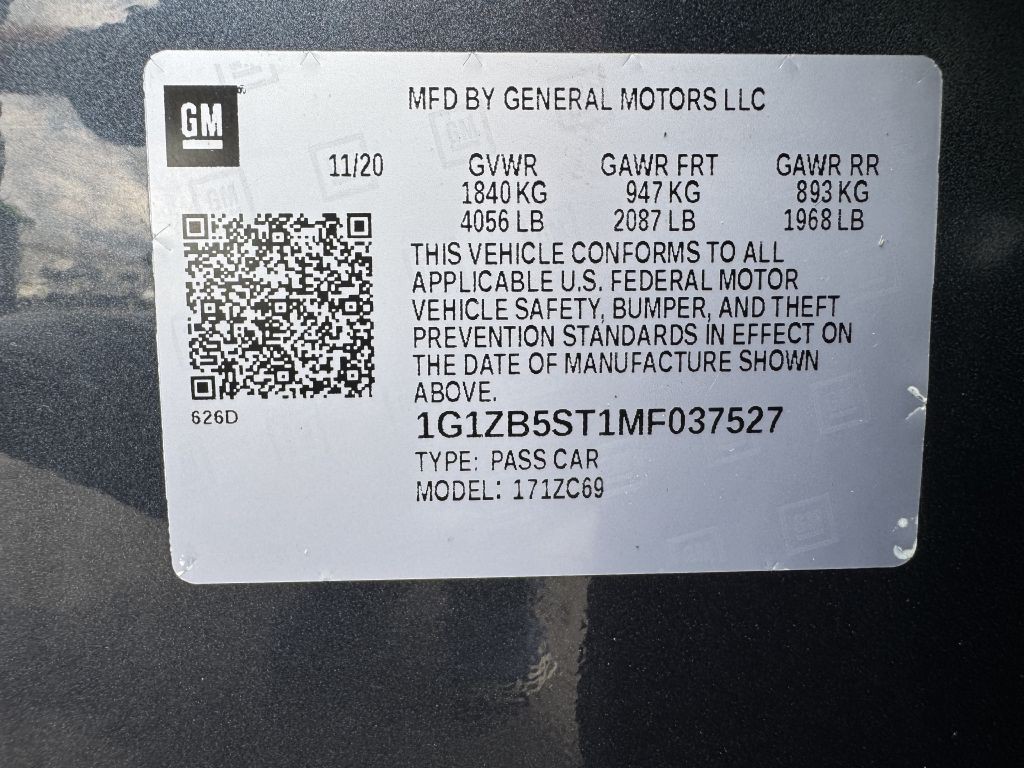 2021 Chevrolet Malibu Image 15