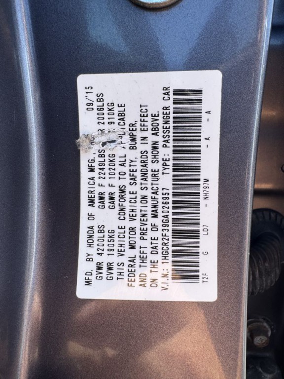 2016 Honda Accord Image 15