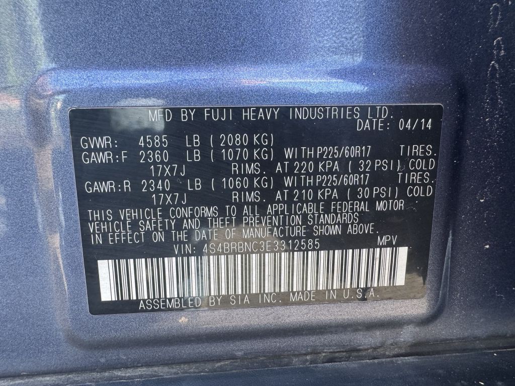 2014 Subaru Outback Image 18