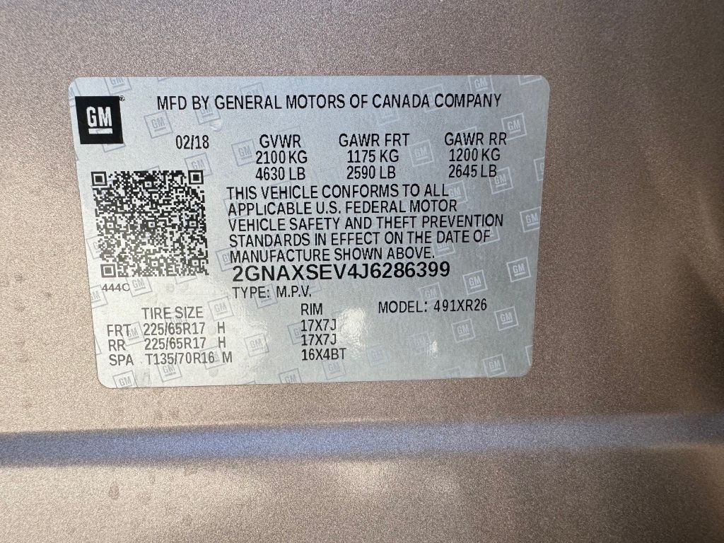 2018 Chevrolet Equinox Image 18