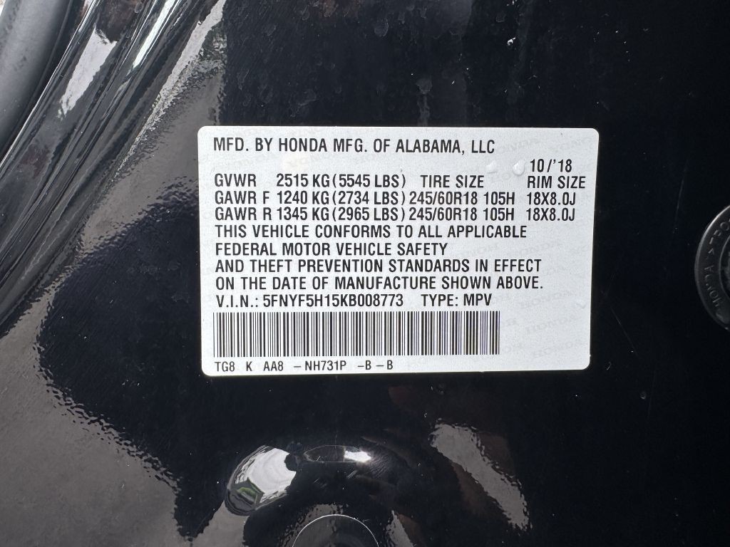 2019 Honda Pilot Image 16